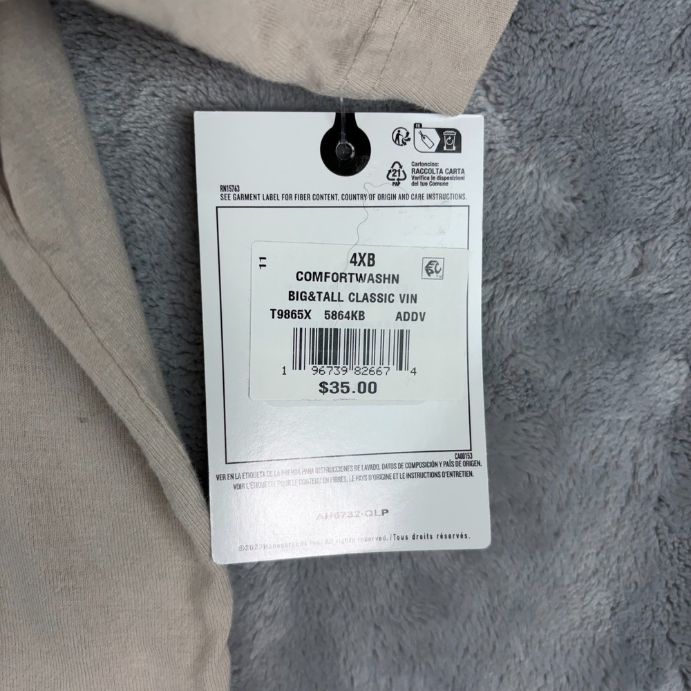 Champion Comfort Wash T-shirt Mens 4XB Rewriting The Playbook Since 1919 NEW - Picture 4 of 9